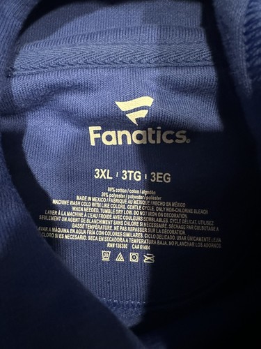 NWOT Men's Fanatics New York Islanders NHL Hockey Hoodie Sweatshirt 3XL Blue - Picture 3 of 6