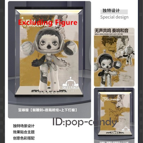 Display Box Light Case Fit Egon Schiele SKULLPANDA 400% Action Figure Toy - Picture 4 of 5