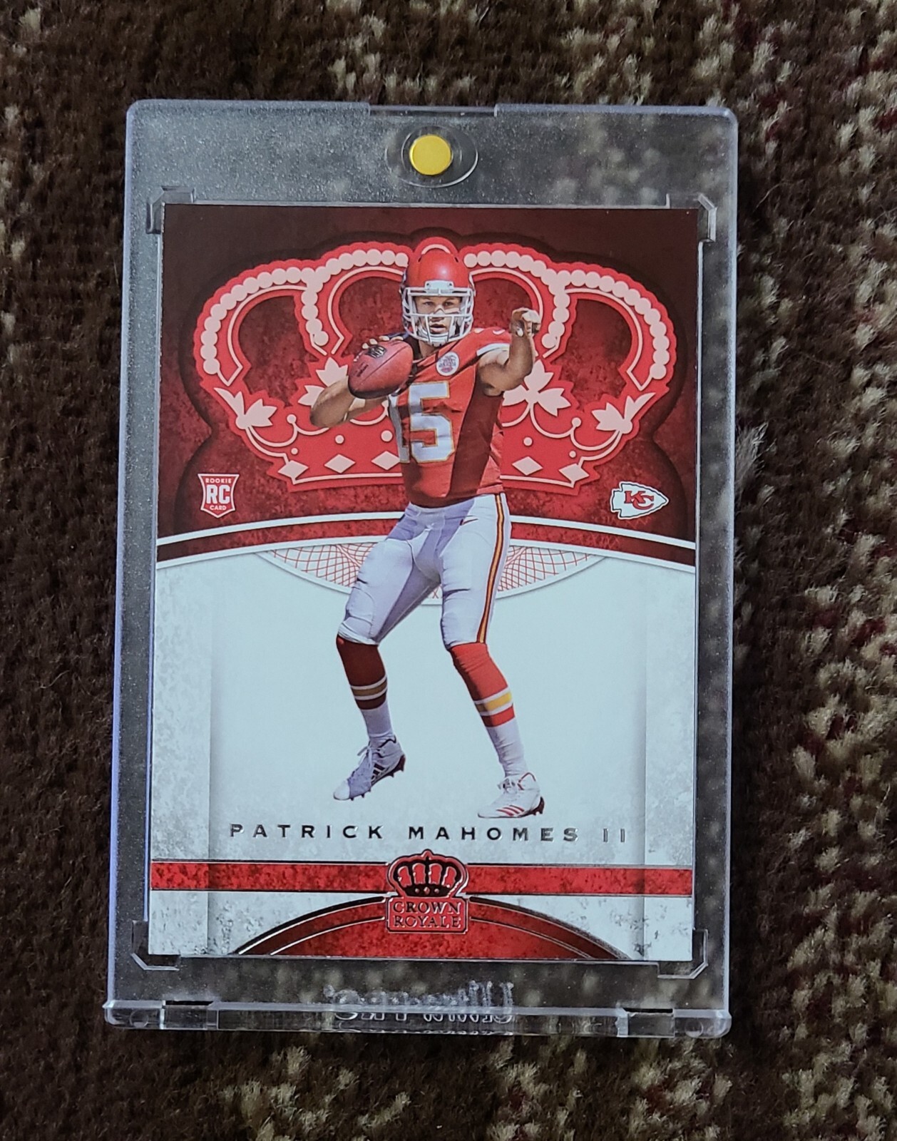 PATRICK MAHOMES 2017 Panini Crown Royale Rookie Card #84 RC Kansas City Chiefs!!