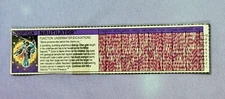 Original Vintage Transformers G1 Nautilator Tech Spec Bio Card File Card