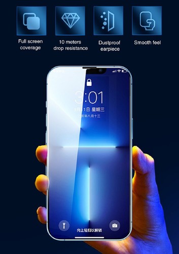 Full Edge to Edge Screen Protection REAL Tempered Glass for iPhone 13 6.1 inches - Picture 3 of 10
