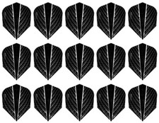 5 New Sets Harrows Quantum Standard Dart Flights - Black