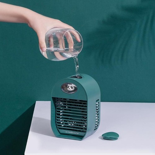 Ventilatore portatile del Panda di colore bianco (ricarica tramite USB). - Foto 9 di 12