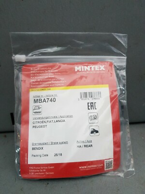 NEW MINTEX REAR HANDBRAKE SHOE ACCESSORY KIT - MBA740