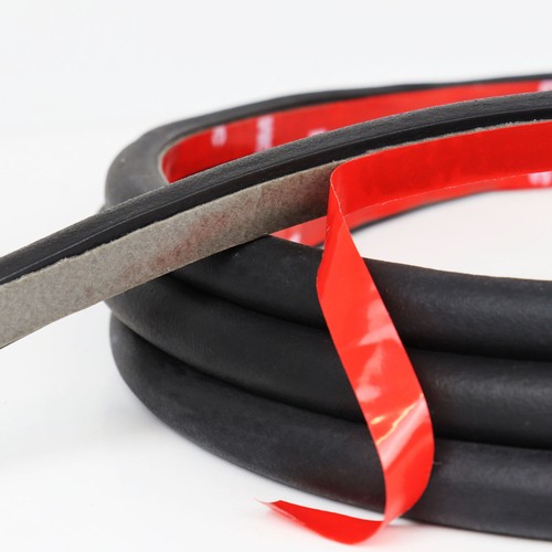 D-Shape Rubber Seal Weather Stripping Trim Door Edge Guard 3/8"x1/2"x180" Length - Picture 8 of 9