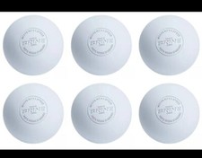 LOT of 6 New Lacrosse Balls- White NCAA NOCSAE approved.