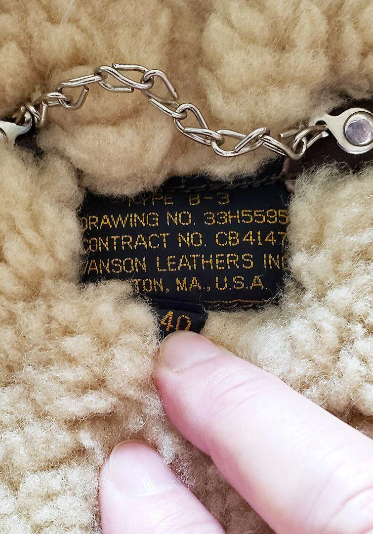 Extremely rare! VANSON Great War Model B-3 Flight Jacket M