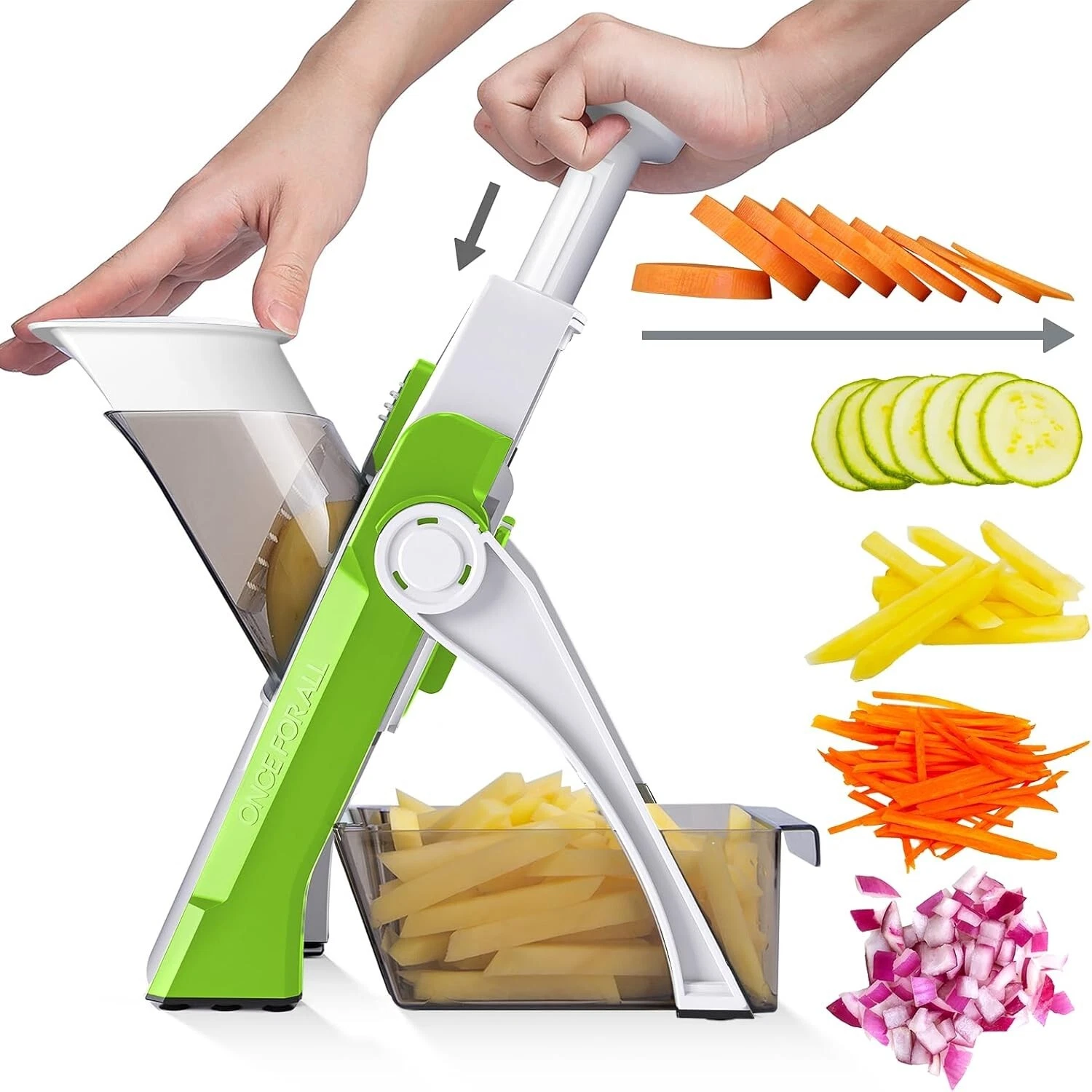 Safe Mandoline Slicer for Kitchen, Potato Chip Slicer,Vegetable Cucumber Slicer
Opens in a new windo