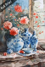 Meux Home Museum watercolor Art 4x6 Print