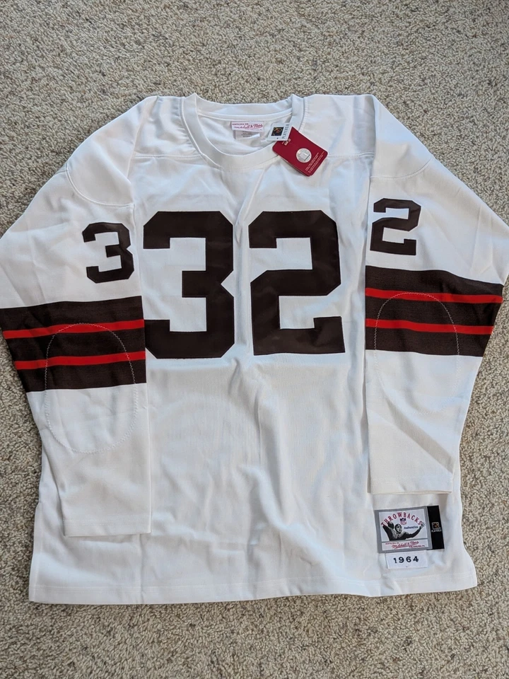 Jim Brown "HOF 71" Signed Cleveland Browns 1964 Throwback Jersey Mitchell & Ness - Image 3 of 4