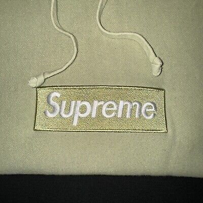 Size L - Supreme Box Logo Sage Green Hoodie Men's FW16 Size L - Supreme Box Logo Sage Green Hoodie Men's FW16