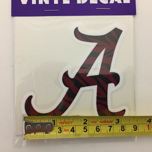 Alabama Crimson Tide Set Of 4 Vinyl Decal 3" Alabama Script A Chevron Polka Dot - Picture 2 of 9