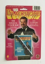 BLACKSTONE MAGICAL COLOR BAR + MAGIC STRETCHING PAPER 1989 SEALED VINTAGE