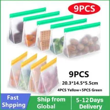 Reusable Silicone Food Bag Stand Up Fresh-keeping Bag Food Fruit Storage Bag