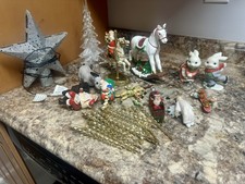 Lot Of Christmas Figurines Village Varied Siz...