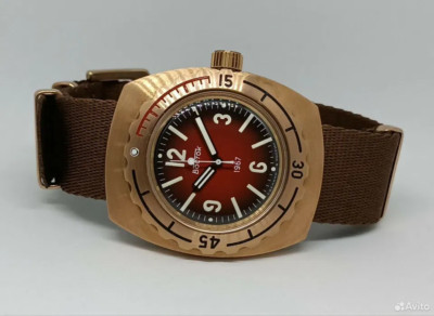 Vintage Watch Vostok Diver Mechanical Amphibia Ussr Amphibian Winding Wrist