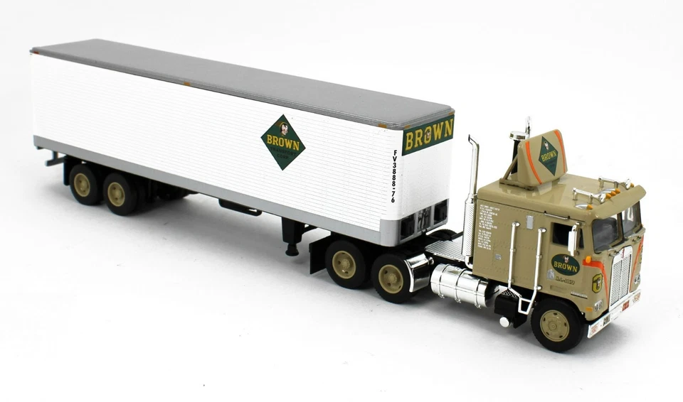 2023 DCP 1:64 *BROWN TRANSPORT CORP* Kenworth K100 COE w/40' Vintage Trailer - Image 3 of 4
