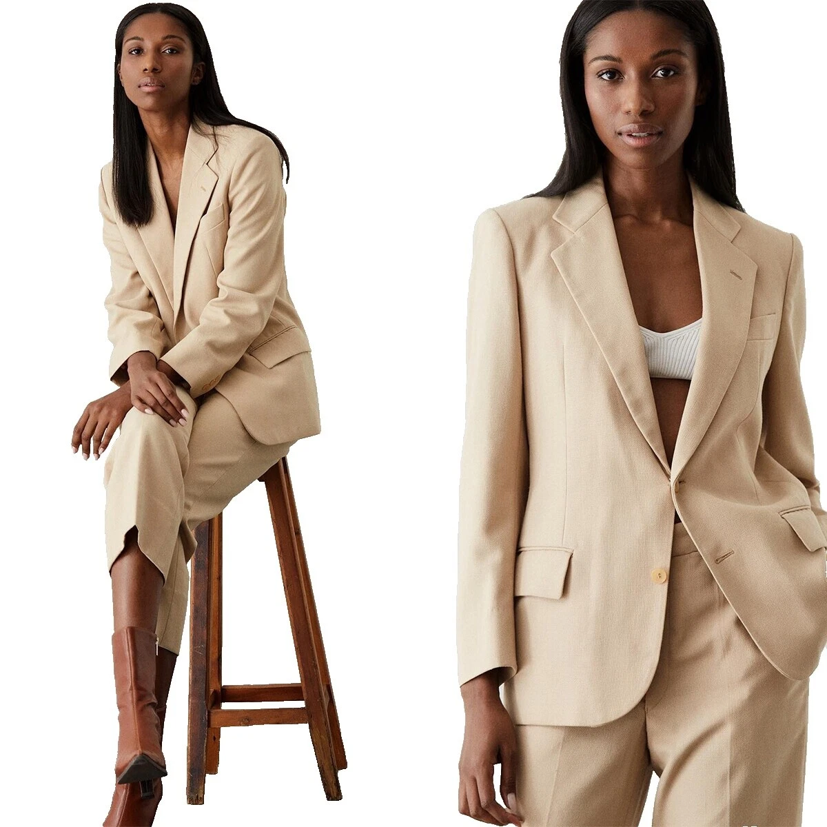 Trajes de Mezcla de Lana Handmade & Suit Separates para Mujeres