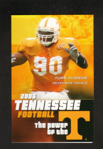 Tennessee Volunteers--Turk McBride--2006 Football Schedule--First Tennessee-SEC