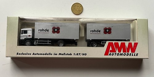 TR388 AMW 1:87 LKW MAN F90 ROHDE Koffer Hz. OVP silber 5512-61 neu ovp 2/2