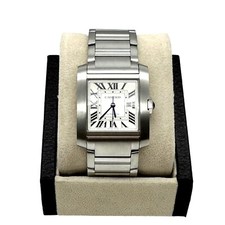 2023 Cartier Tank Francaise Large WSTA0067 Silver Roman Dial Steel Box Papers 7