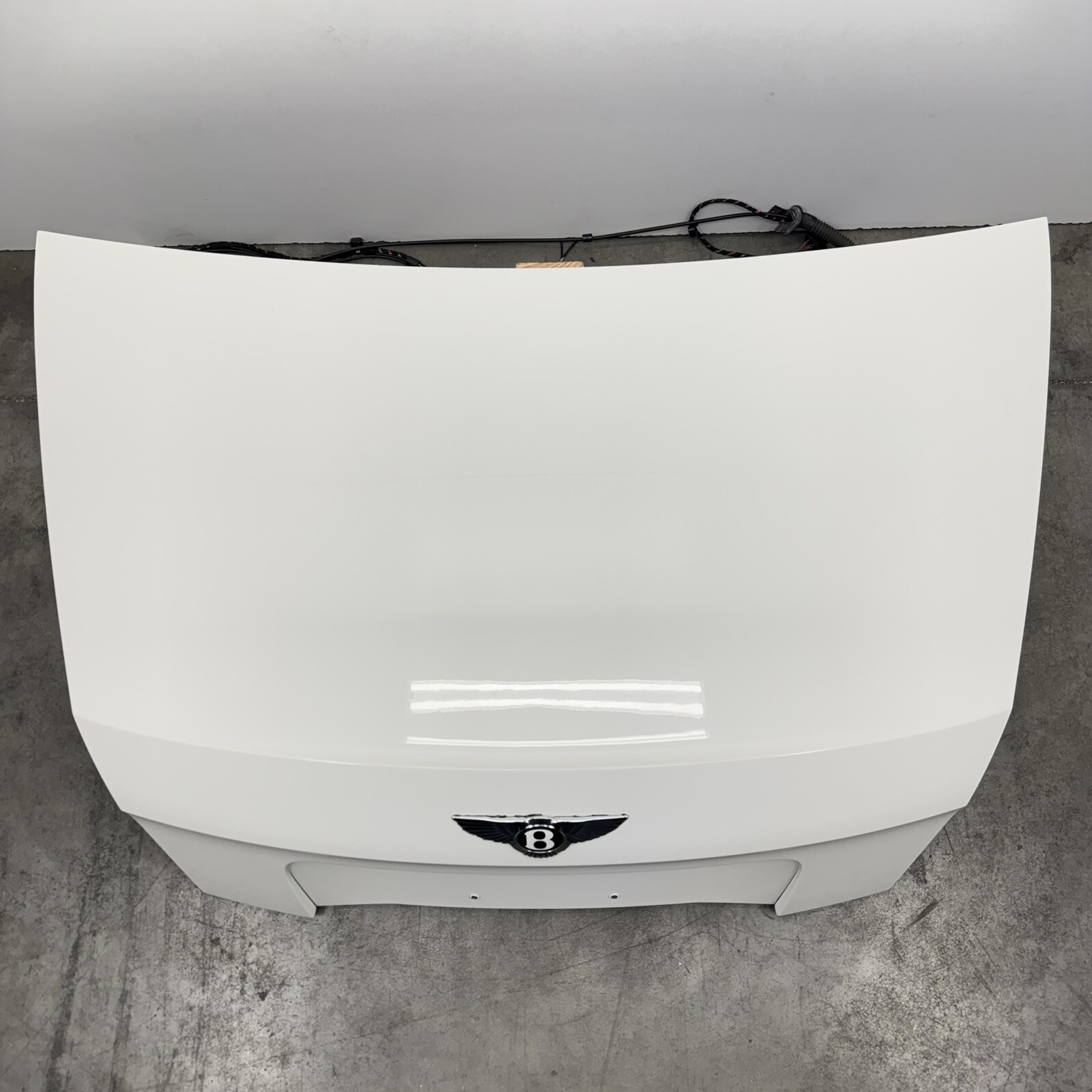 14-18 Bentley Flying Spur Trunk Lid Rear Deck Complete Glacier White OEM