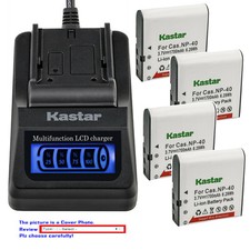 Kastar Battery LCD Quick Charger for Kodak LB060 Kodak PixPro AZ421 PixPro AZ501
