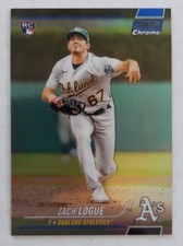 2022 Stadium Club Chrome Blue Refractor Zach Logue RC ser#59/199