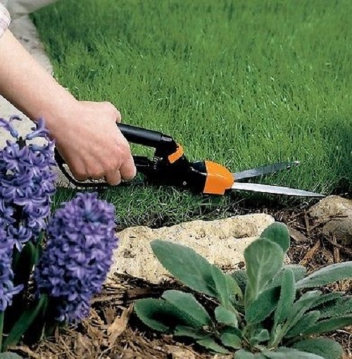 FISKARS SHEAR EASE Grass Trimming EDGING SHEARS Lawn Pruning STEEL 5