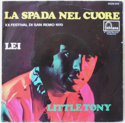 Little Tony - La Spada Nel Cuore - Lei 7'' Fontana 6026 012 Aut - VG (87)
