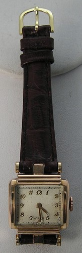 Wittnauer Atemberaubende Ausgefallene Roségold MCM Mid Century Modern Deco Herrenuhr 10T - Bild 2 von 14