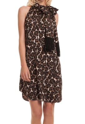 Trina Turk Leopard Iman Kleid. Größe 0