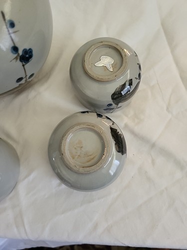Japanese Tea Set 8 PC. 70 Yr. Old Antique No Chips Marked A Must Have - Picture 14 of 18