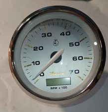 THC054B Faria Boat Tachometer Gauge Kronos 3 & 1/4 Inch w/Hour Meter NOS