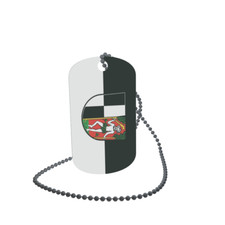 Dog Tag Flag Bunting Naila Dog Tag Aluminium 30 x 50mm