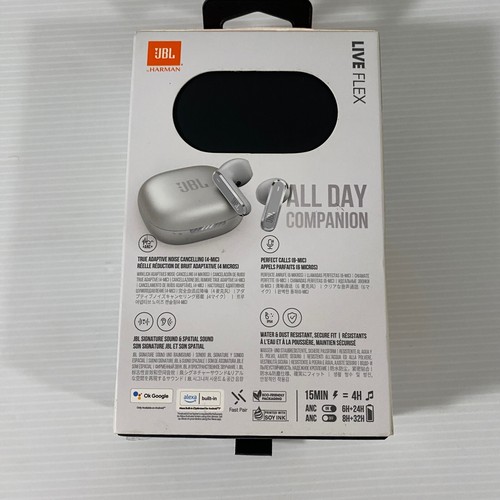 JBL Live Flex ANC True Wireless Stereo Earbuds - Silver *Read Desc* - Picture 2 of 7