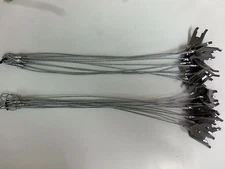 24 Wolf Fang Anchors W/ 18" 3/32nd Cable Stakes Freedom Brand Traps Trapping