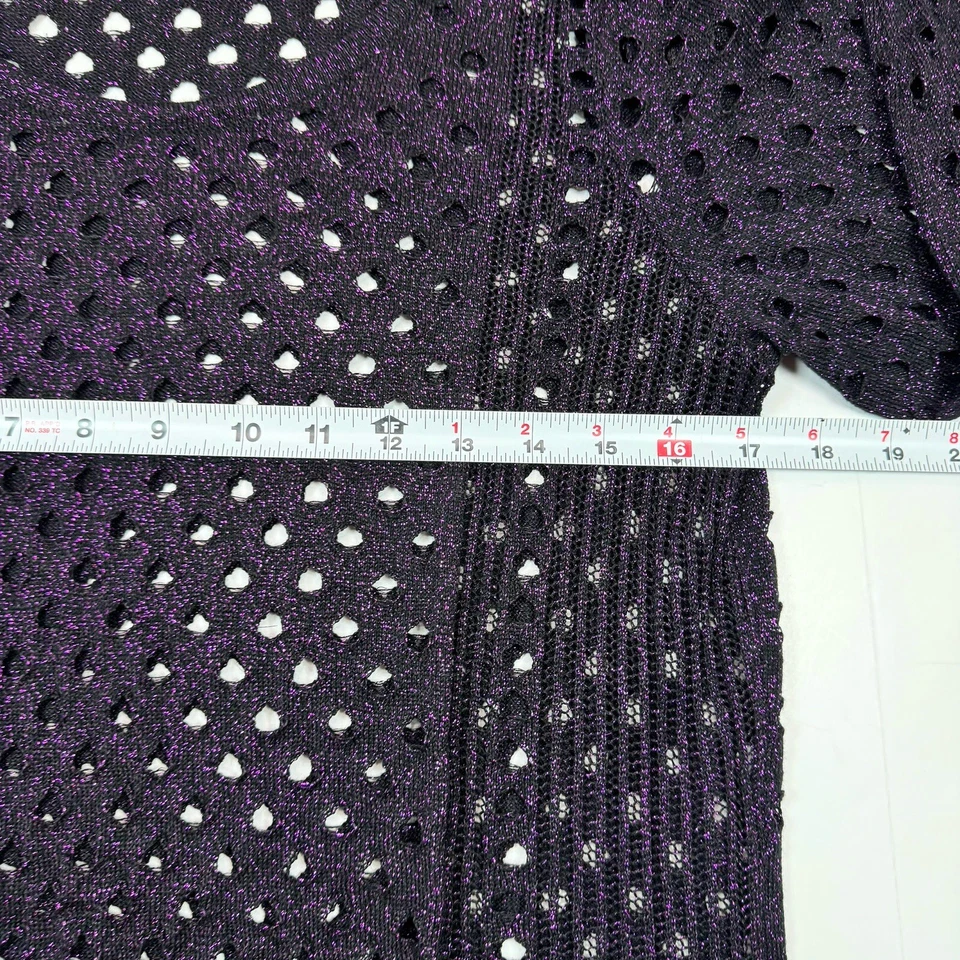 Rock & Republic Mujer Púrpura Hueco Western Manga Larga Talla Grande Foto 4 de 4