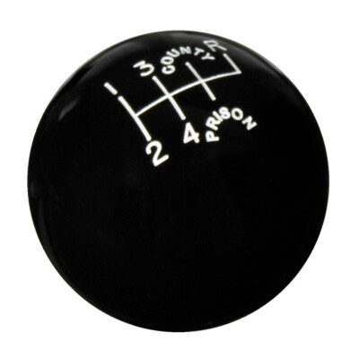 Speed Dawg Black County Prison Edition 6 Speed Shift Knob UR SK501-CPW-6RUR 