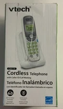 VTech CS6114 White Single Line Cordless Phone Works Great Original Box