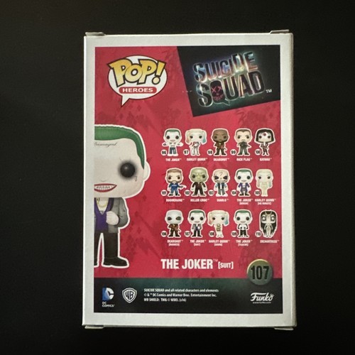 Funko Pop! Heroes: Suicide Squad - The Joker (Suit) #107, Walmart EXC *Creased - Picture 3 of 9