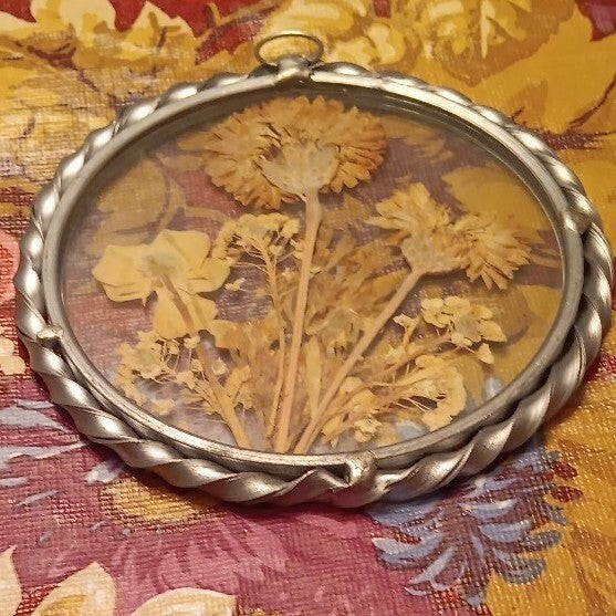 Vintage Dried Flowers Wall Hanger By Lasting Impressions-image