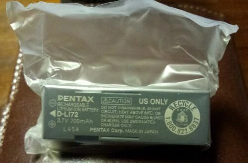 Cámara PENTAX baterías de 500-999 mAh