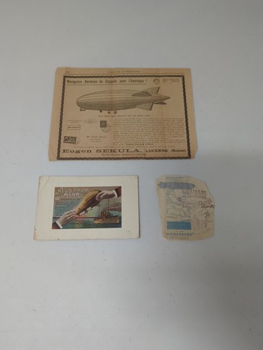 News From Afar Postcard Hindenburg Postmark & Other Zeppelin Ephemera