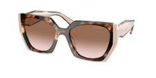 PRADA PR 15WSF 01R0A6 Tortoise Caramel Powder Brown Grad 55mm Women's Sunglasses