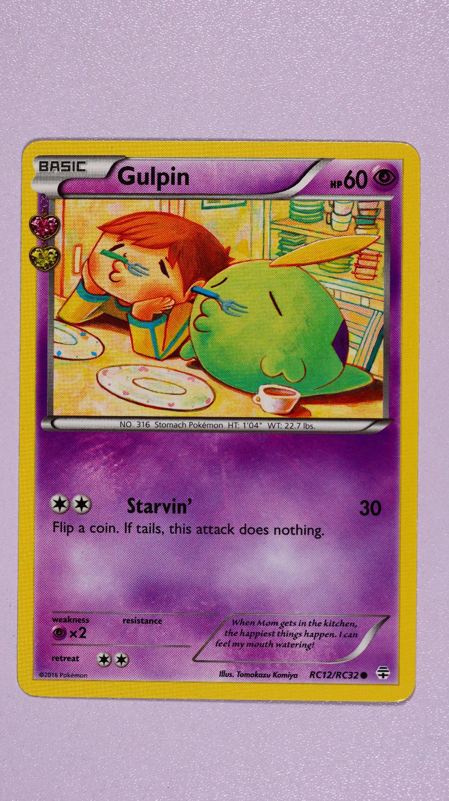 Pokemon Gulpin RC12/RC32 Common Radiant Collection Generations NM