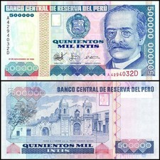 Peru 500000 Intis, 1988, P-146, UNC