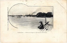 PC VIETNAM COCHINCHINE - RIVIÈRE DE SAIGON ET MESSAGERIES MARITIMES (a74927)