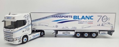 ELIGOR - SCANIA 500S 4x2 with 3 Axle Refrigerated Trailer TRANSPORTS BLANC ...