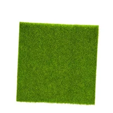Synthetic Artificial Grass Mat Turf Lawn Garden Micro Landscape 15*15cm